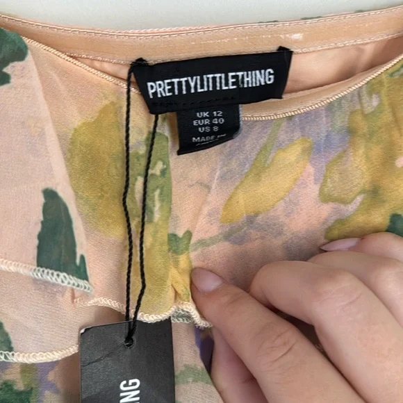 PrettyLittleThing Multicolor Floral Dress - Picture 3 of 12